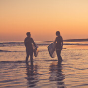SUP bij zonsondergang in Jandia